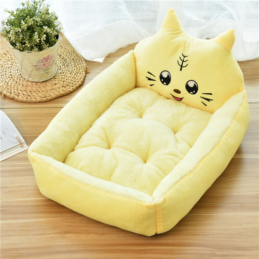 Tails Choice | Large Pet Cat Dog Bed 7Colors Warm Cozy Dog House Soft Fleece Nest Dog Baskets