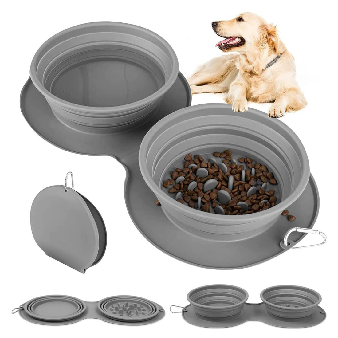 Tails Choice | Silicone Foldable Slow Feeding Bowl