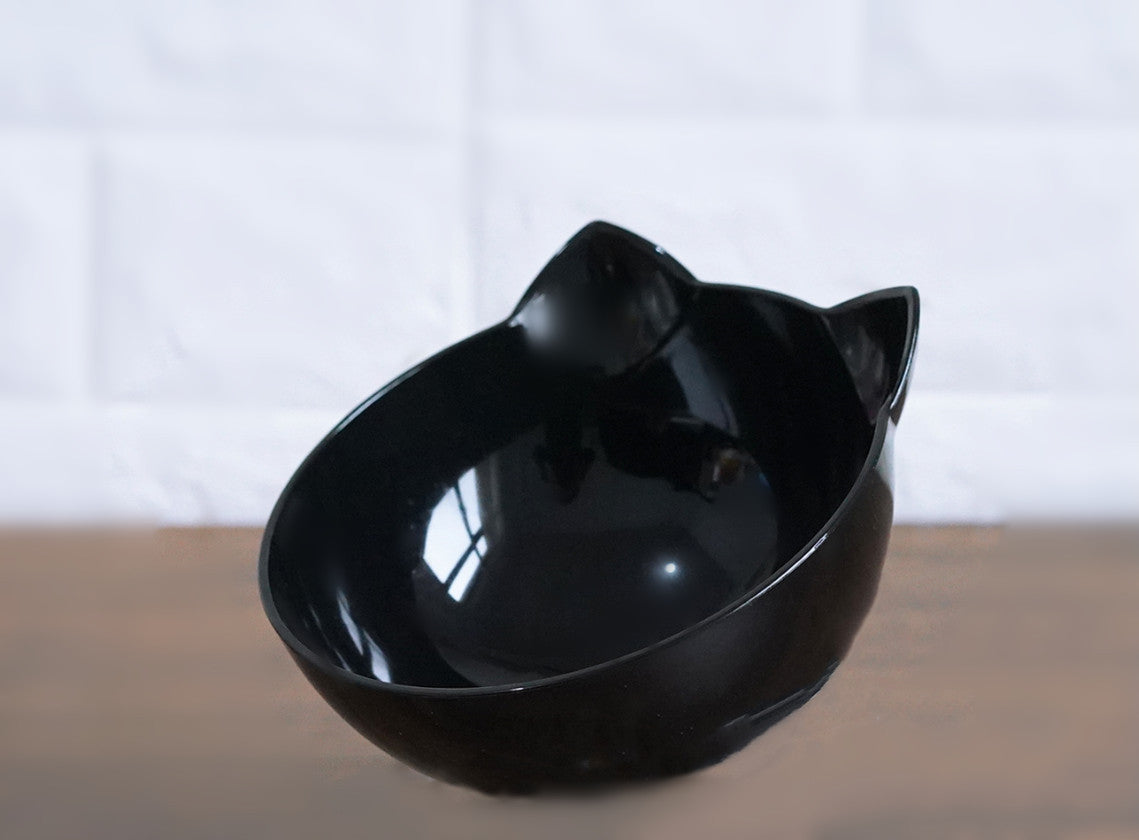 Tails Choice | Oblique Mouth Transparent Single Pet Bowl