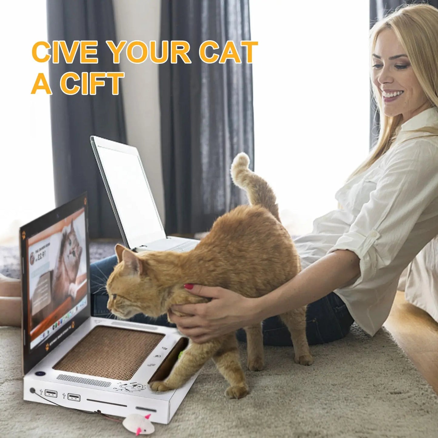 Tails Choice | Cat Scratching Board Laptop