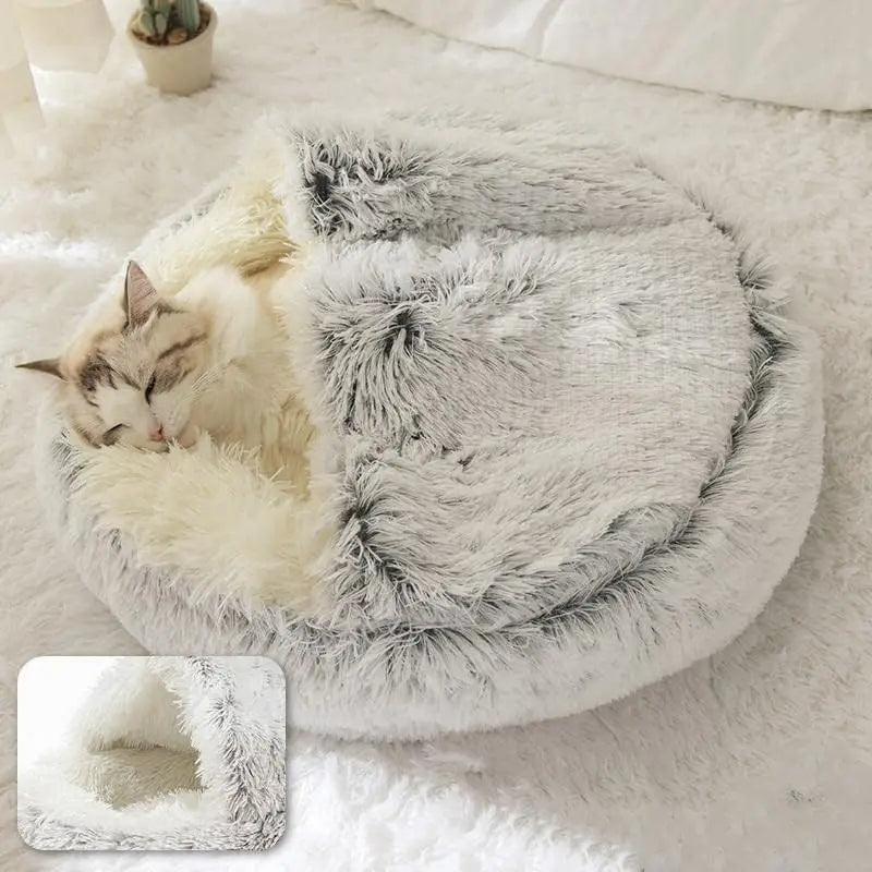 Tails Choice | Soft Plush Round Cat Bed