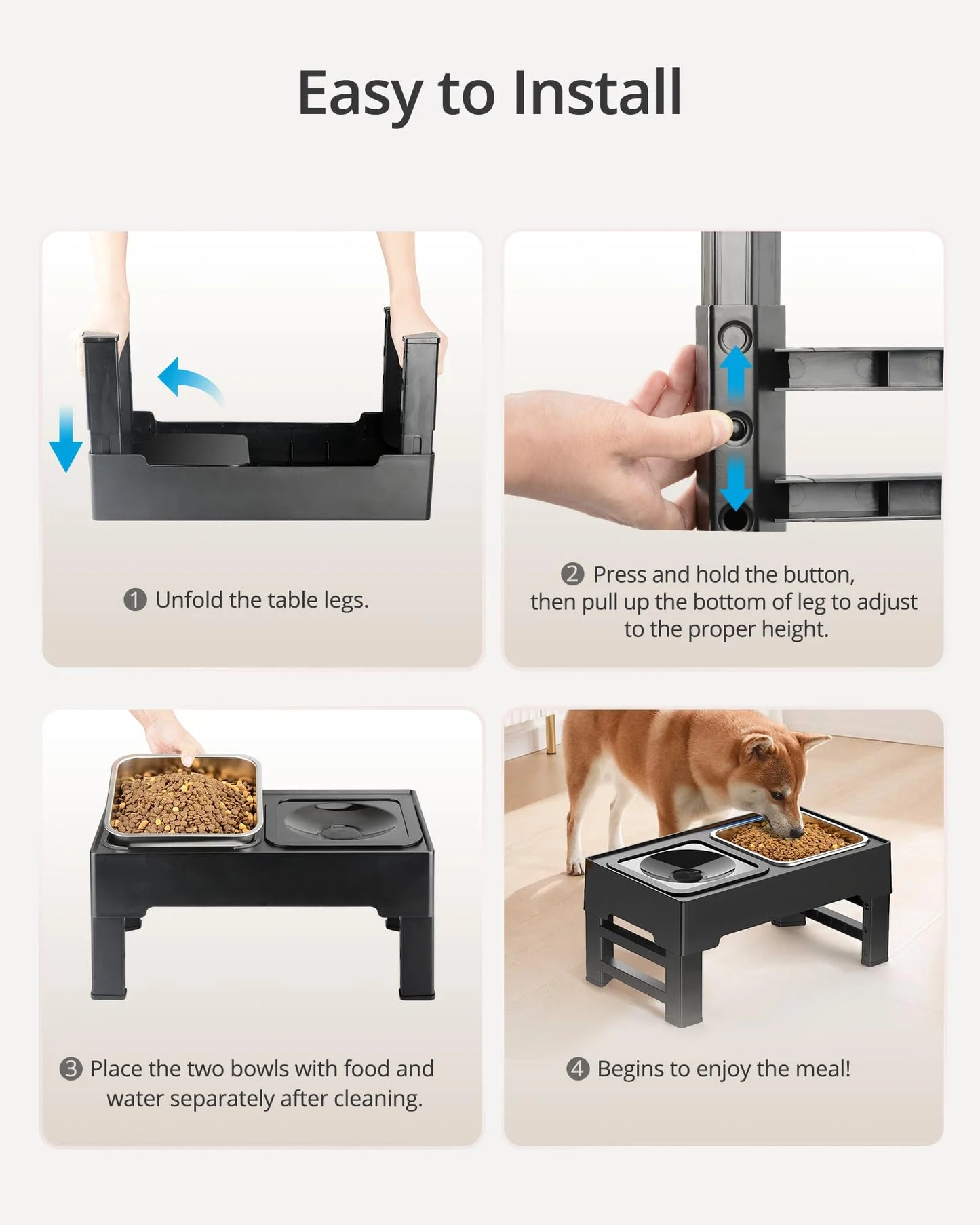 Tails Choice | Elevated Mess-Free Dog Bowl