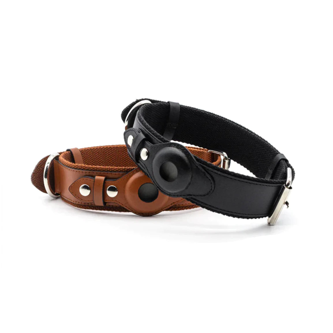 Tails Choice | Leather AirTag Dog Collar