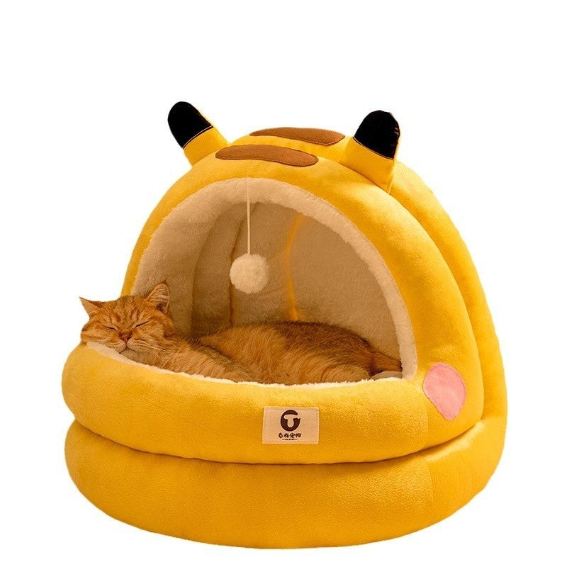 Tails Choice | Cat Bed Four Seasons Universal Winter Warm Closed