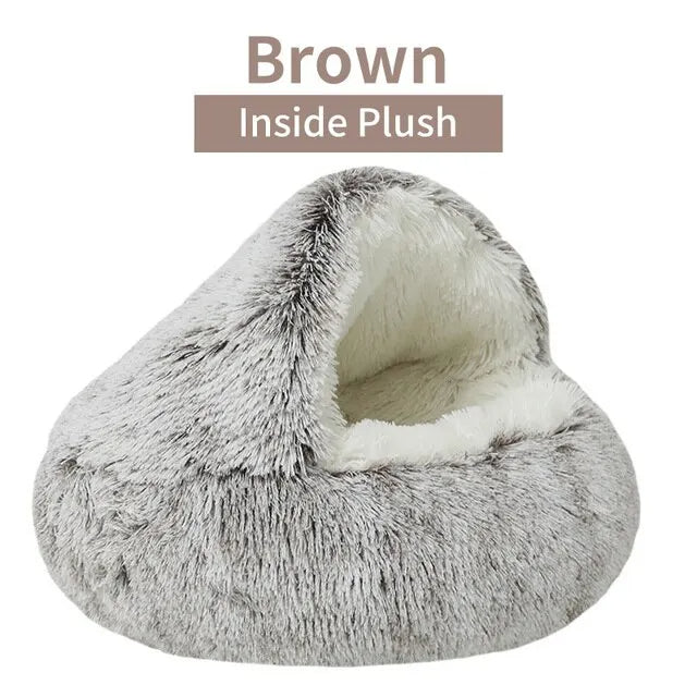 Tails Choice | Soft Plush Round Cat Bed