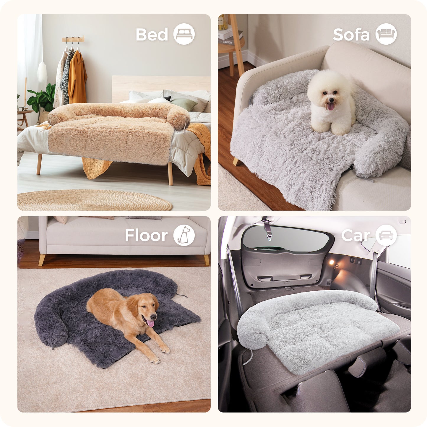 Tails Choice | Fluffy Dog Bed