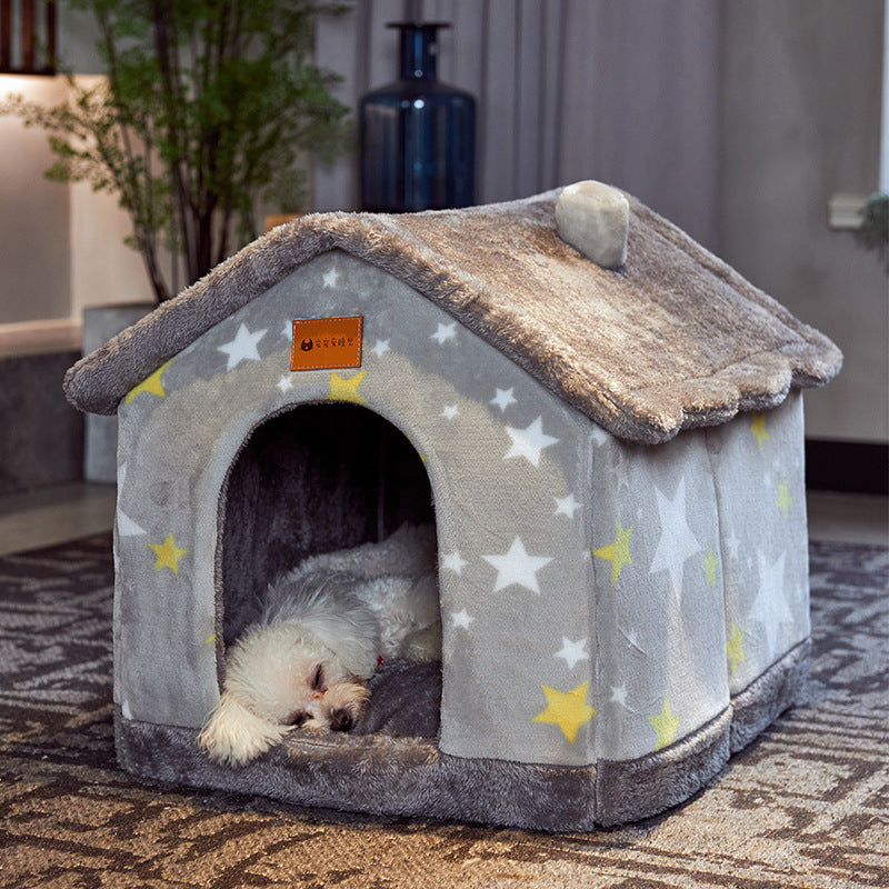 Tails Choice | Foldable House Pet  Bed