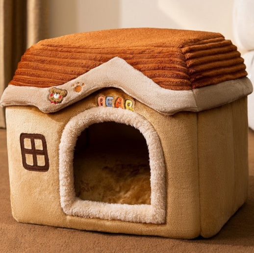 Tails Choice | Foldable House Pet  Bed